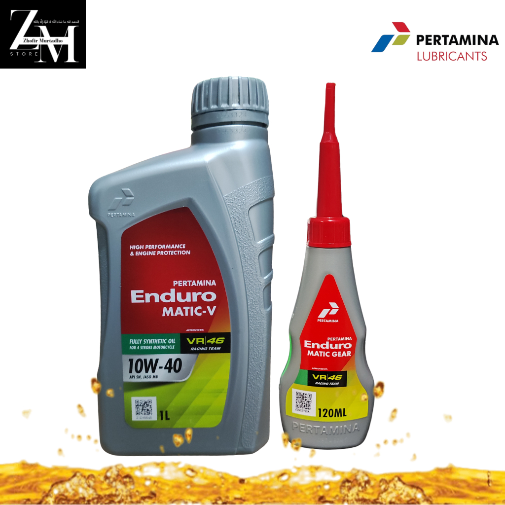 OLI ENDURO MATIC V 10W 40 1 LITER PAKET DENGAN OLI GARDAN ENDURO GEAR MATIC