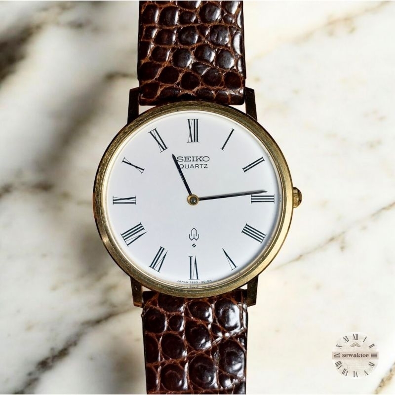 Seiko Chariot Quartz Roman Index Vintage Original