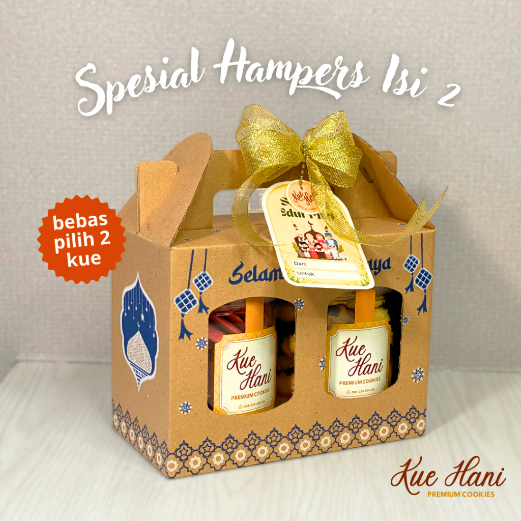 

Spesial Hampers Isi 2 Toples Kue Kering PREMIUM - Homemade by KUE HANI | Kue Kering Lebaran