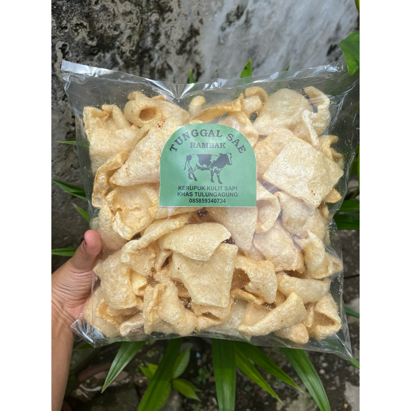 

Kerupuk Rambak Kulit Sapi Kotak kemasan 250gram