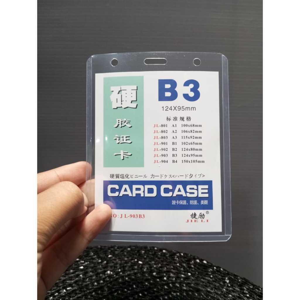 Name tag B3/Id card plastik B3/case card B3 12,4 X 9,5 cm