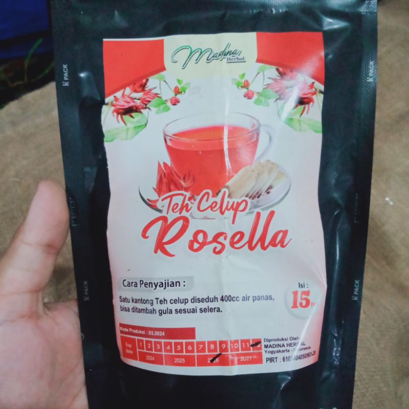 

Teh celup bunga Rosella - teh Rosella praktis - flower tea - isi 15 - membantu menjaga kesehatan tubuh