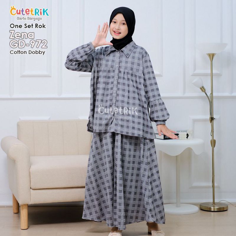 SALE CUTETRIK BAJU SETELAN ROK ANAK PEREMPUAN MEEZA ELVA MUSLIM TANGGUNG ANAK ANAK REMAJA KEKINIAN U