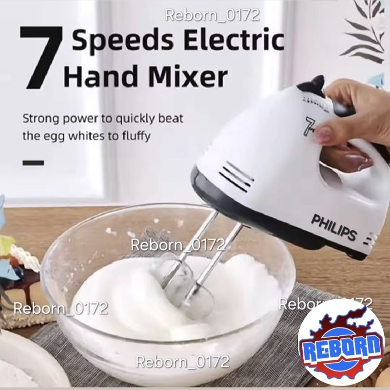 HAND MIXER PHILIPS 7 KECEPATAN HAND MIXER PHILIPS TURBO