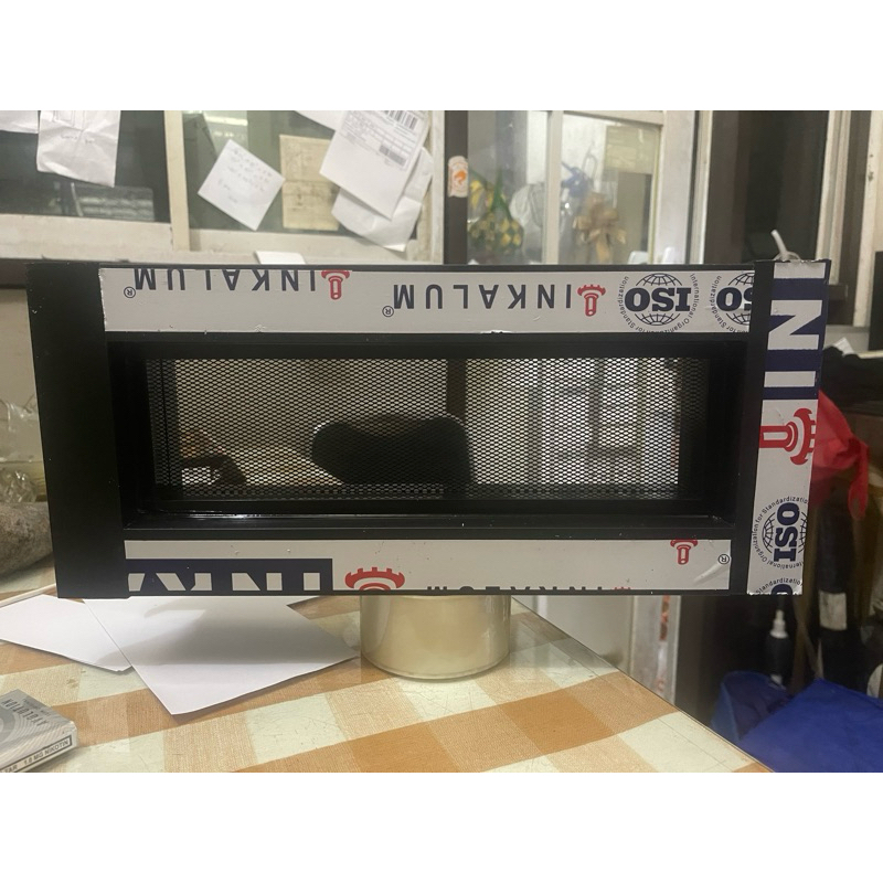 LOSTER ALUMINIUM lubang angin + kasa nyamuk parabola anti karat 20 x 60 cm Free dus dan Bulerap