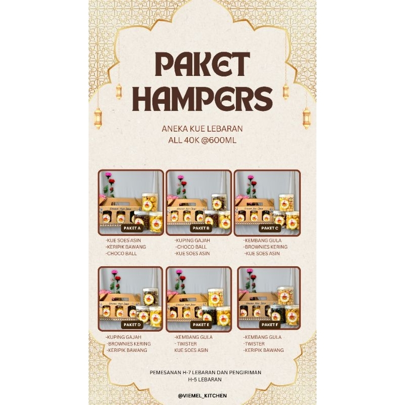 

PAKET HAMPERS LEBARAN MURAH MERIAH