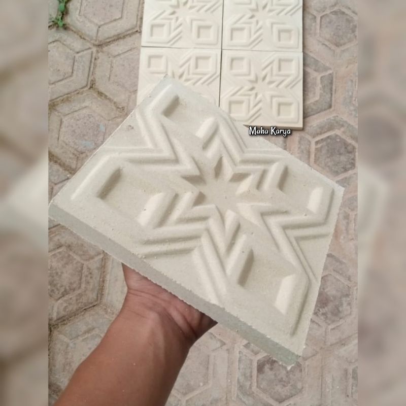 wall panel 3D panel beton motif bintang