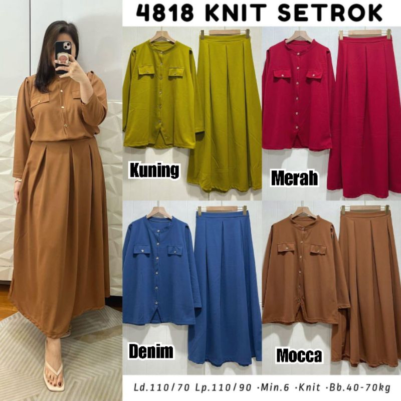 SETELAN ROK KNIT/ Setelan Rok Wanita / Setelan Wanita Rok