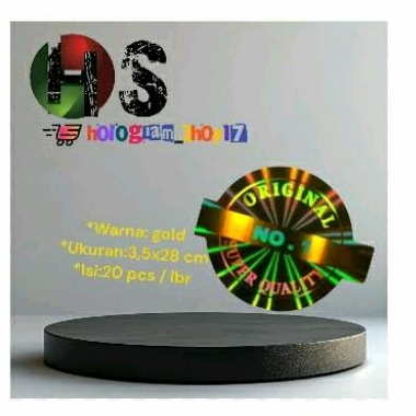 

stiker hologram original No1