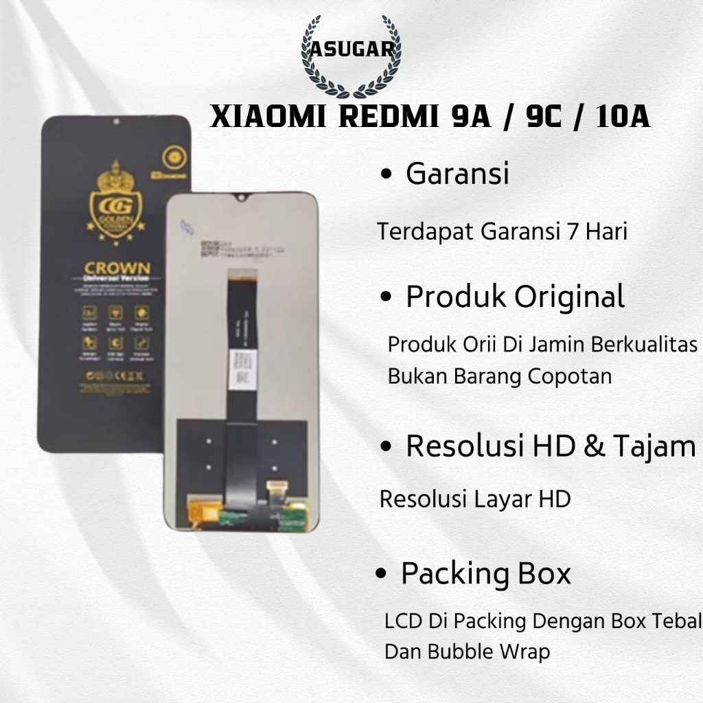 LCD XIAOMI REDMI 9A / 9C / 10A ORIGINAL 100% FULLSET TOUCHSCREEN