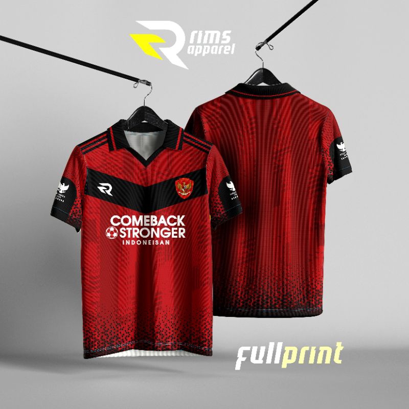 JERSEY TIMNAS INDONESIA FANS FANTASY TERBARU / Jersey timnas retro/ Jersey bola / Jersey casual / Je