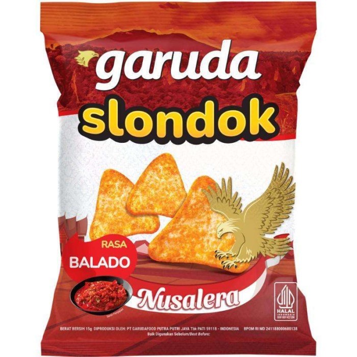 

Snack Cemilan Garuda Slondok Nusalera Rasa Balado 50gr
