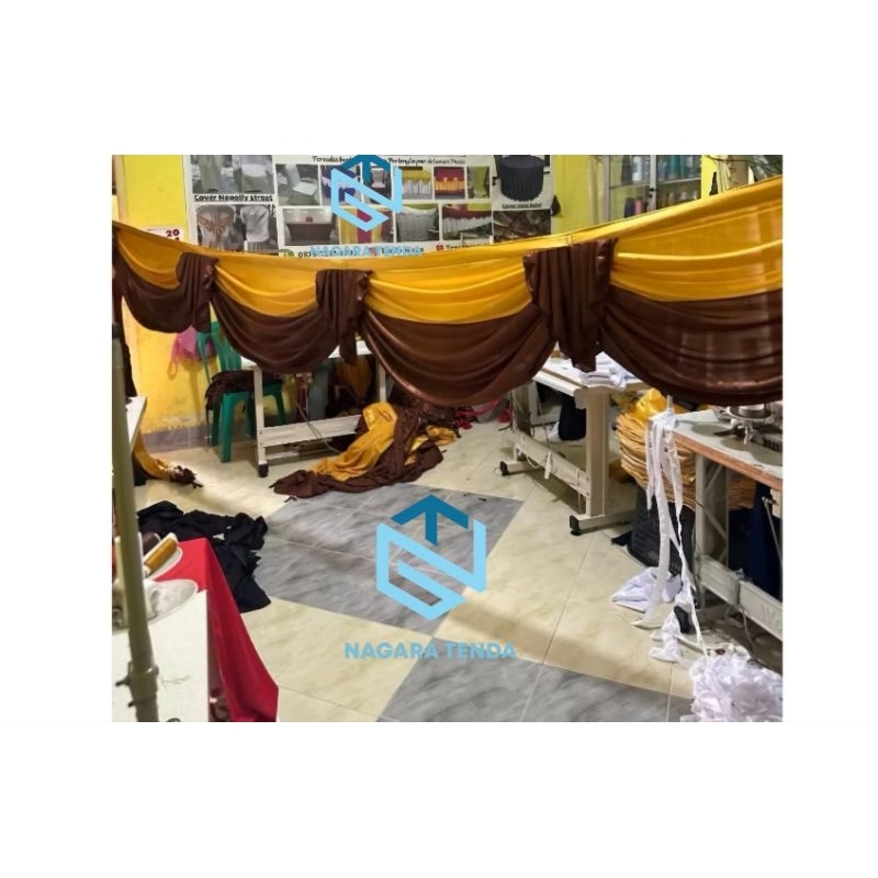 Poni tenda rumbai tenda pinggiran tenda dekorasi