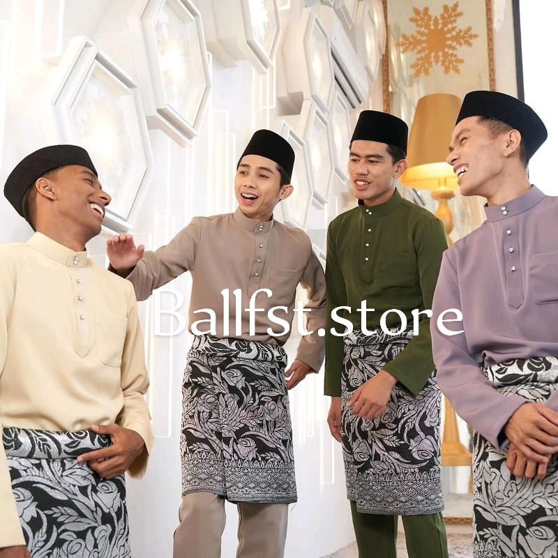 BAJU KURUNG PRIA TELUK BELANGA baju Malaysia baju Koko kekinian baju melayu pria Termurah