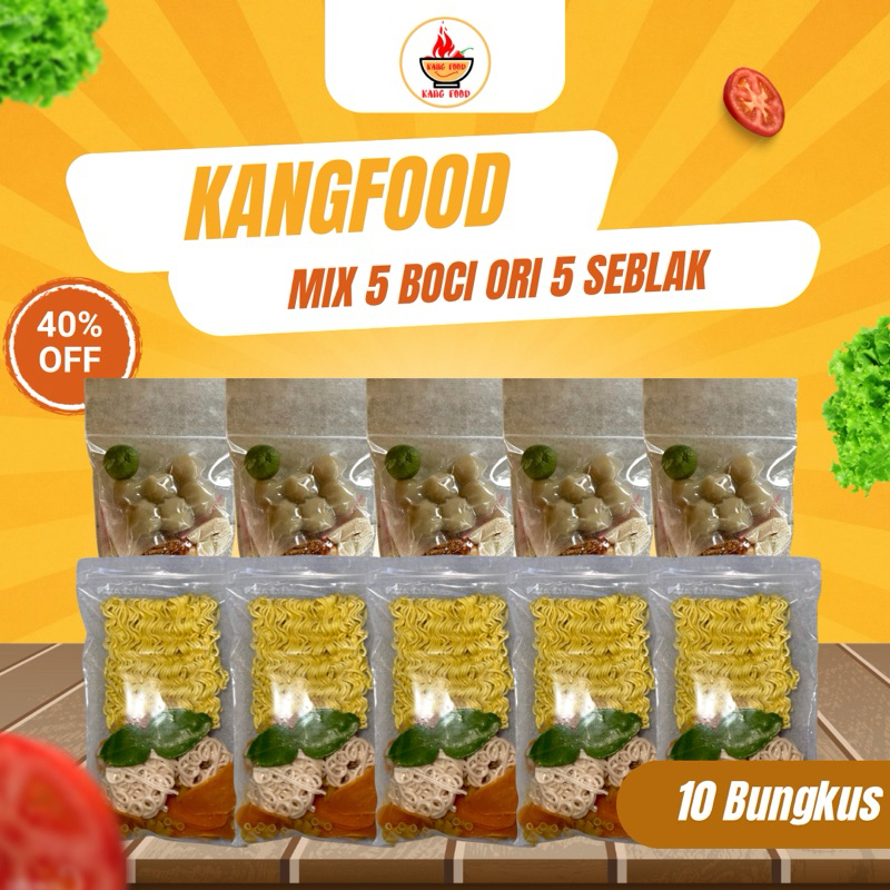 

Paket Mix 5 Boci Ori 5 Seblak Instan Kangfood