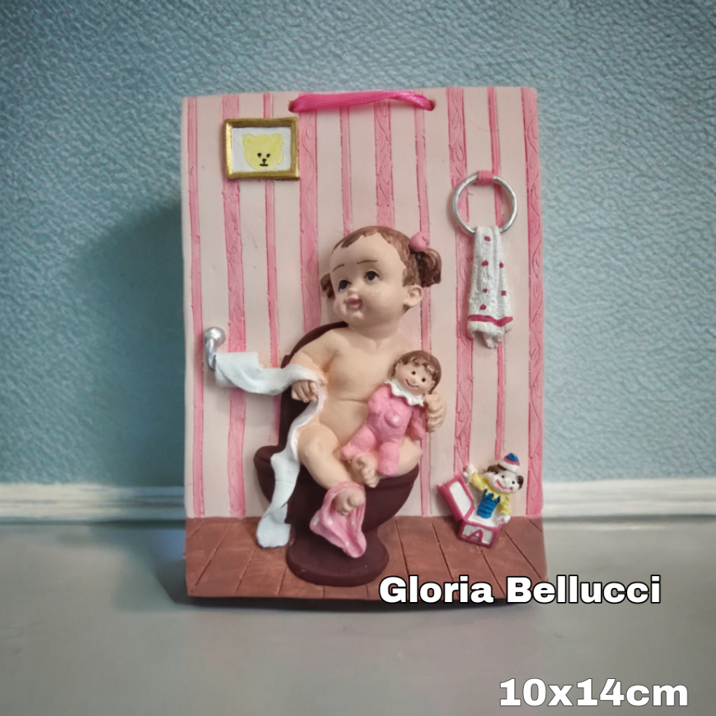 hiasan dinding toilet gantung pintu kamar mandi wc home decor