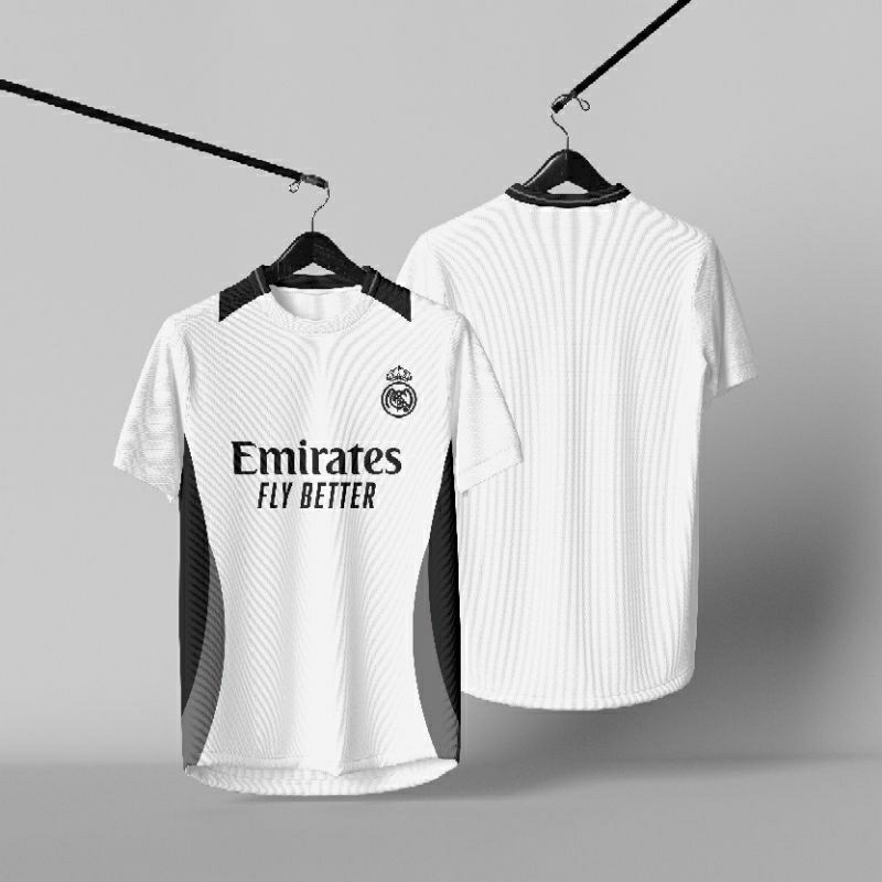 JERSEY REAL MADRID EMIRATES FLY BETTER FULL PRINTING GRATIS NAMA DAN NOMER PUNGGUNG