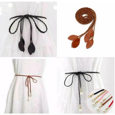 IKAT PINGGANG KEPANG DAUN /Ikat Pinggang Dress/sabuk wanita/Fashion wanita/ AL