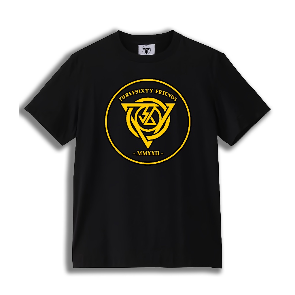 T-shirt Threesixty Skatepunk - Threesixty  Friends Yellow | Kaos Band Threesixty Skatepunk Premium
