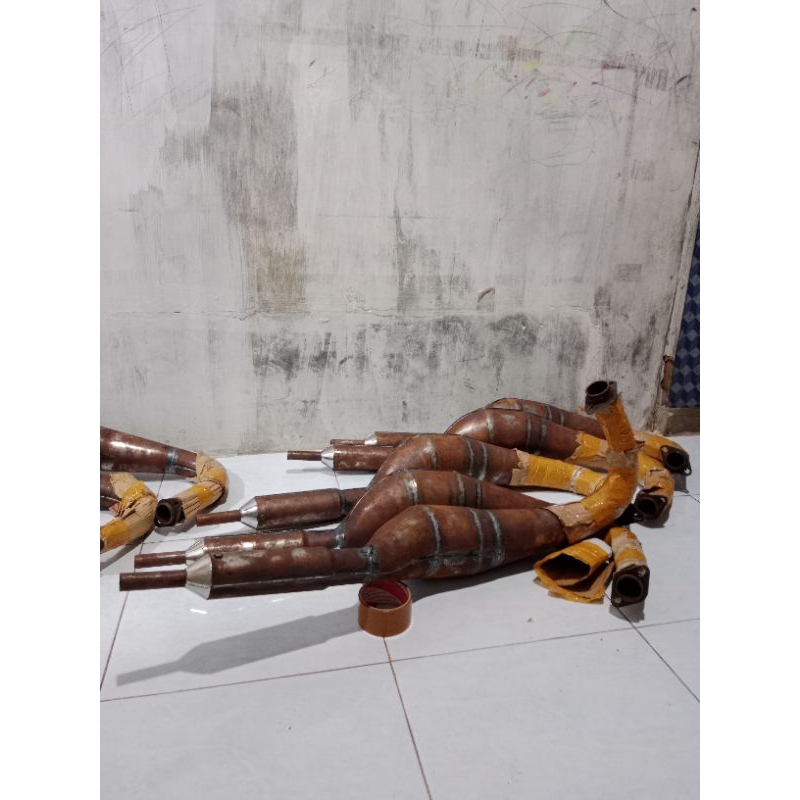 knalpot kolong karat style medan, knalpot kolong rxking, knalpot kolong rxking harian slenser datar 