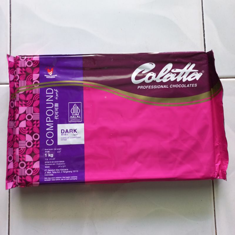 

COLATTA /DARK COKELAT COMPOUND HITAM/ Coklat Batang COLATTA 1kg