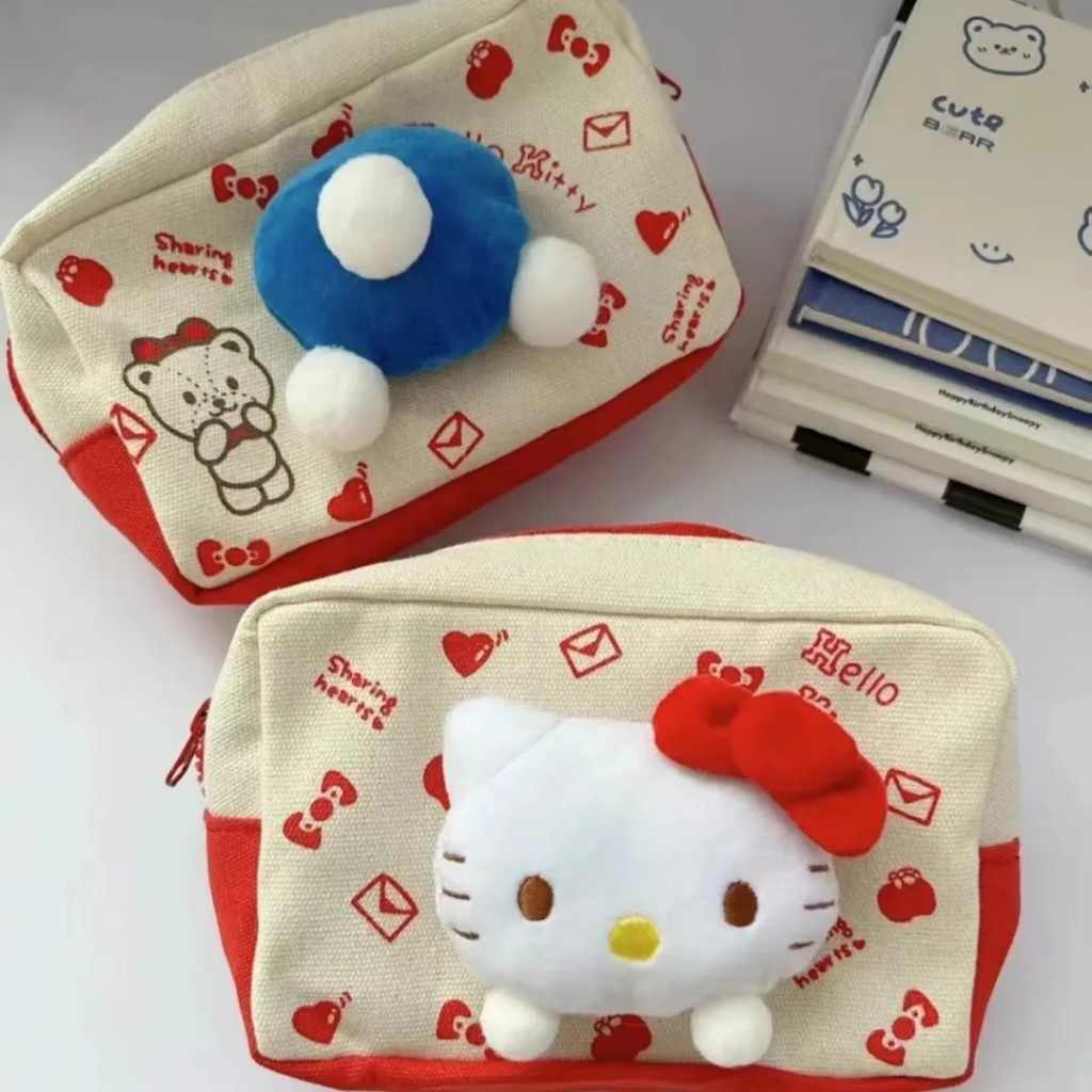 

[ COD✅ ]hellokitty Pen Bag High appearance level design large capacity student Hello Kitty pencil pencil case