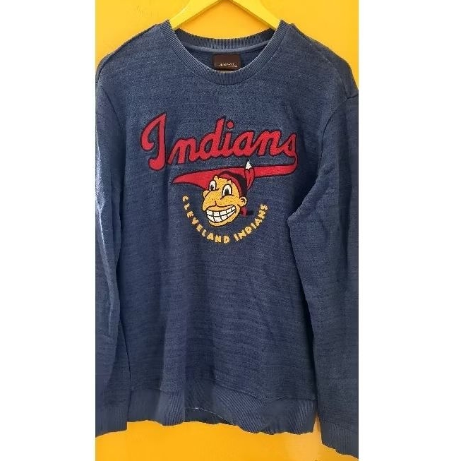 Crewneck MLB Indians Unisex Size M Second Preloved