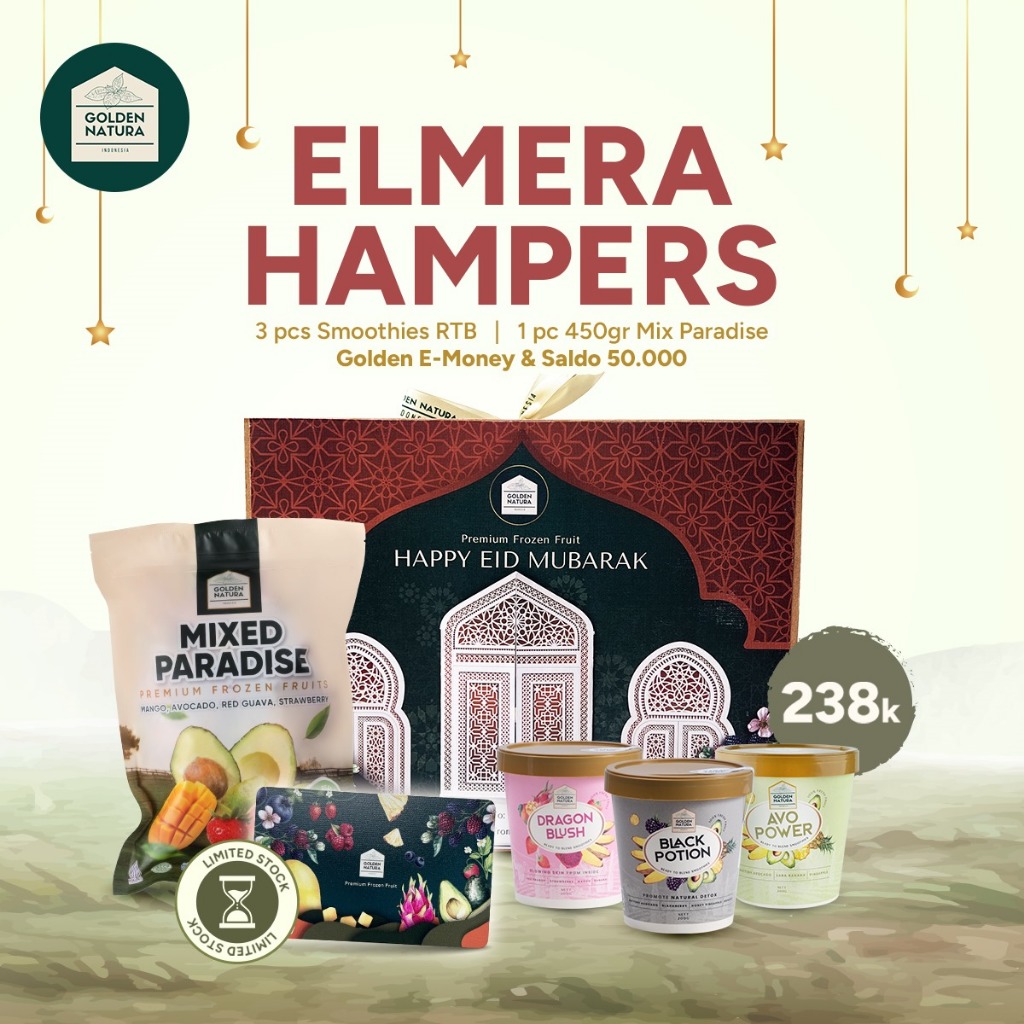 

Golden Natura Indonesia Ramadan Hamper ELMERA I Hampers Parcel Paket Lebaran