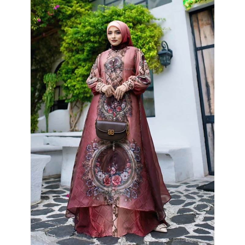 Gamis Idul Fitri By Mariani Fashion / Gamis Syari Kekinian / Gamis Syari Mewah / Gamis Syari Premium
