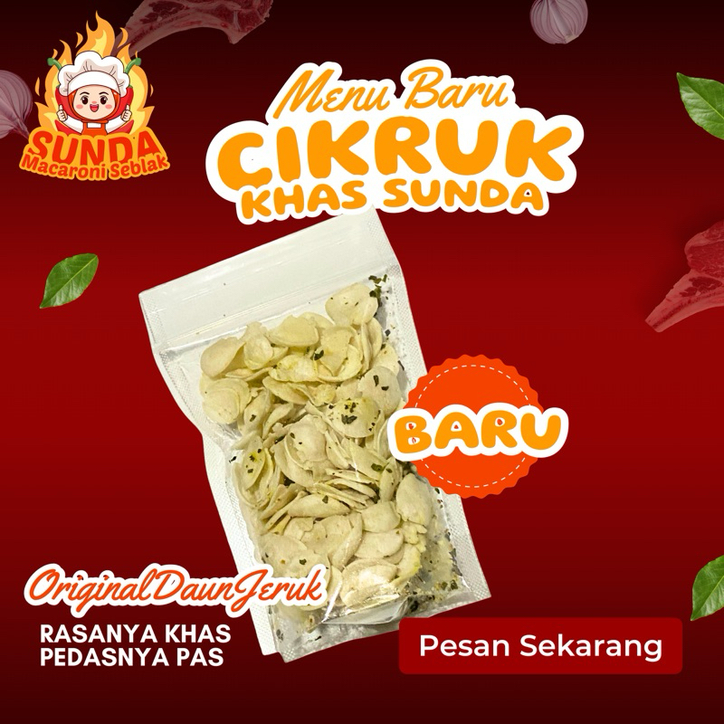 

Cemilan cikruk cap sunda 250gr Original Daun Jeruk