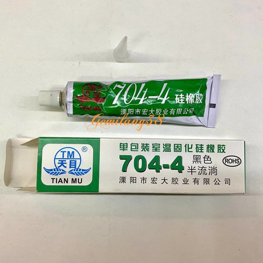 Lem Tian Mu 704 Hitam / Thermal Glue + Sealant Silicone Grease Tian Mu
