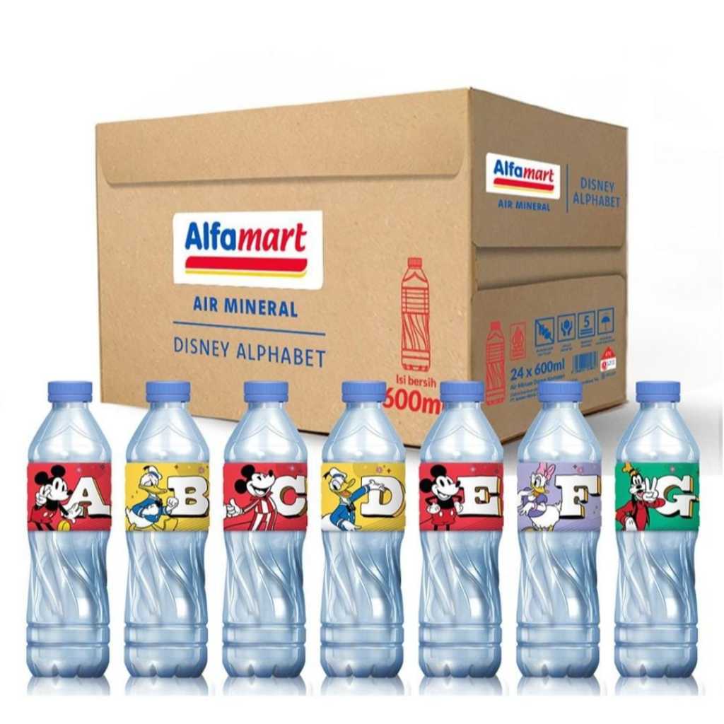 

Alfamart Air Mineral Disney Pet Botol 600 Ml - 1 Karton