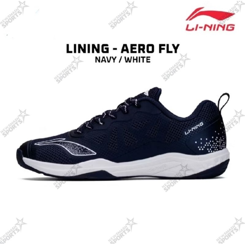 sepatu badminton lining aytu 0331 navy/white