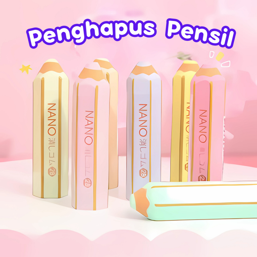 

Penghapus Bentuk Pensil Warna Warni Jumbo Accessories