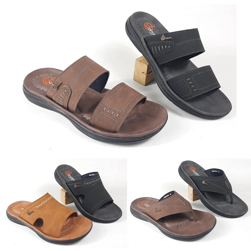 Donatello sandal pria slide dan jepit kasual terbaru