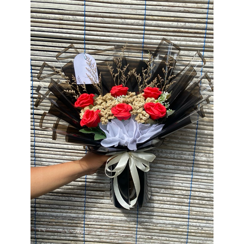 BUKET BUNGA - BUKET BUNGA MAWAR ARTIFICIAL - BUKET BUNGA ARTIFICIAL