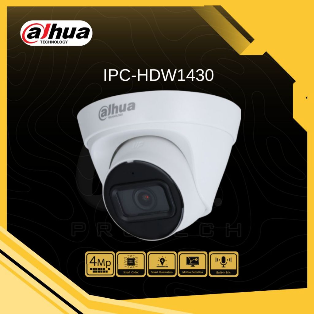 Dahua CCTV Eyeball IP Indoor Camera HDW1430 4MP