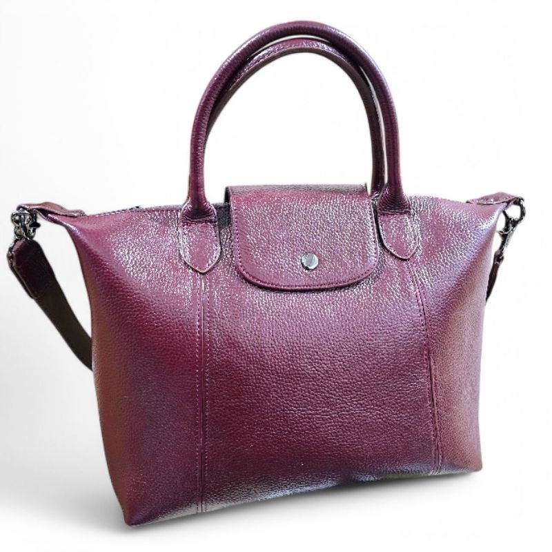 Tas Selempang LC Besar Motif Jeruk Kulit Sapi Asli