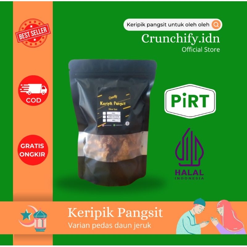 

CRUNCHIFY Keripik pangsit dengan inovasi baru varian pedas daun jeruk