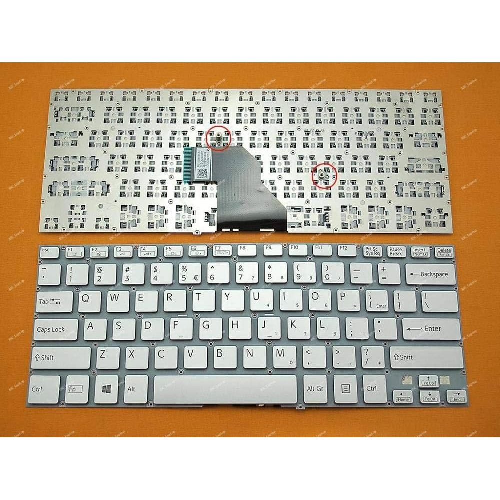 Keyboard Laptop Sony Vaio SVF14 SVF142 SVF143 Series Putih