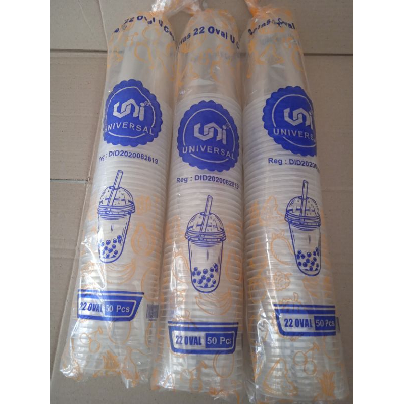 Gelas Cup Minuman Ukuran 22 Oz Oval