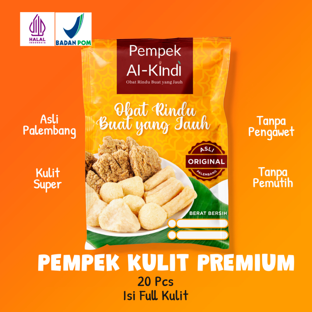 

Pempek Kulit Palembang Asli Super Murah AlKindi 20 pcs Palembang Asli