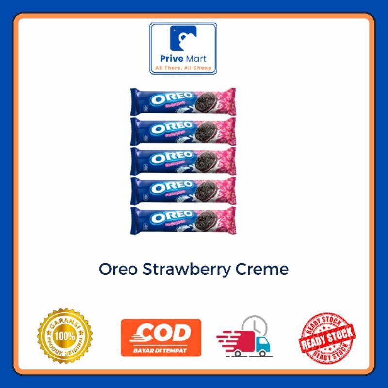 

Oreo Strawberry Creme 119,6g Prive Mart