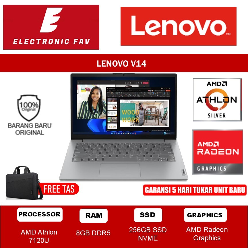 LENOVO V14 G4 ATHLON 7120U 8GB 256GB 14" FHD