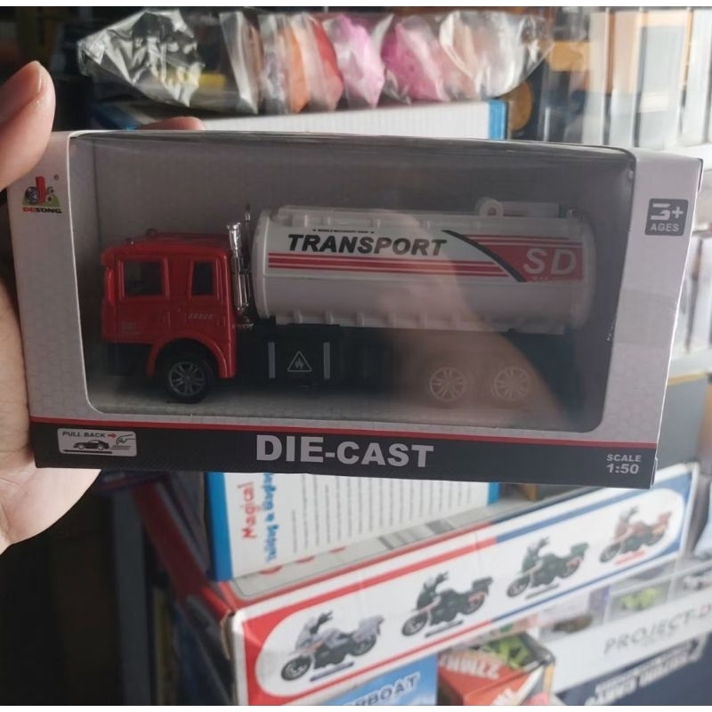 Mainan Diecast Truk Molen Truk Dump Truk Tangki Truk Box anak Anak