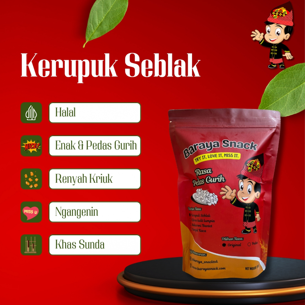 

KERUPUK SEBLAK BARAYA SNACK | KERUPUK SEBLAK PEDAS | KERUPUK SEBLAK MURAH