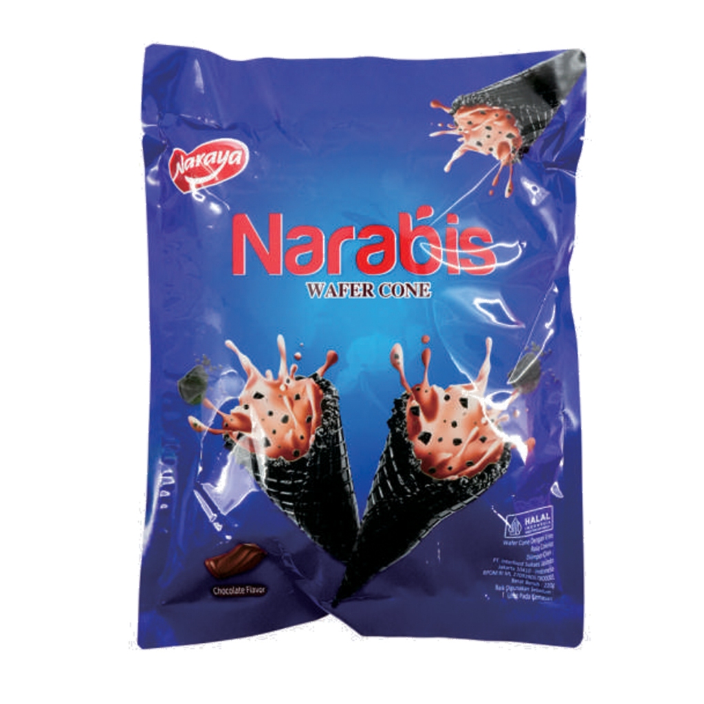 

NARAYA NARABIS WAFER CONE 220g CHOCOLATE