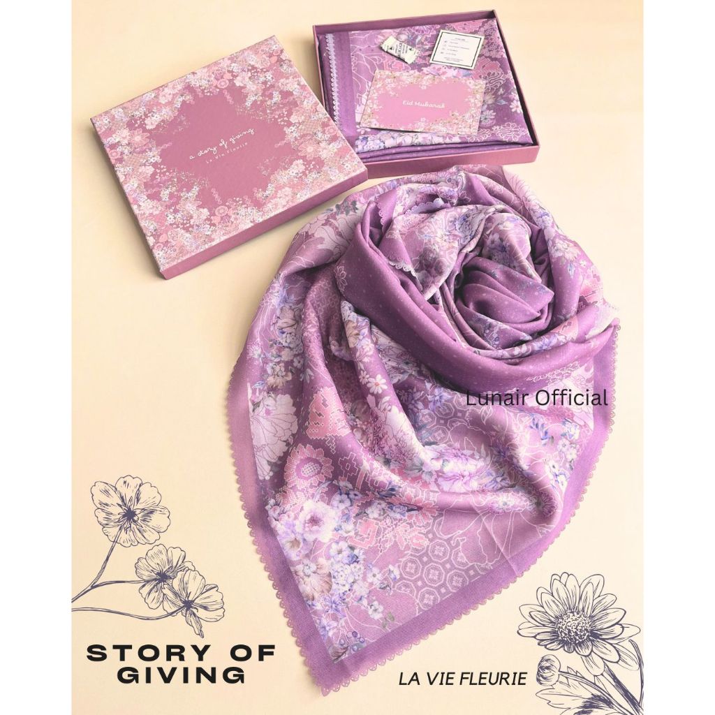 

Exclusive Raya HAMPERS HIJAB La Vie Fleurie "A Story of Giving