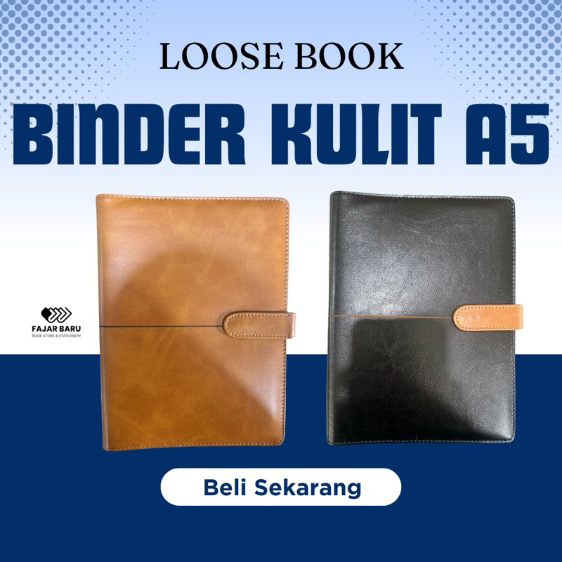

BINDER NOTE RING BAHAN KULIT / BINDER KULIT / BINDER PREMIUM