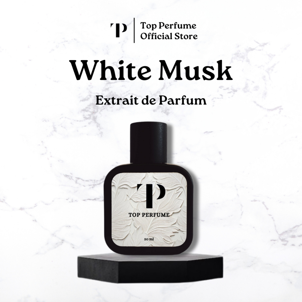 TOP Perfume | White Musk Extrait de Parfum + Free Tester | Aroma Musk Wood Floral Sweet - Tahan Lama